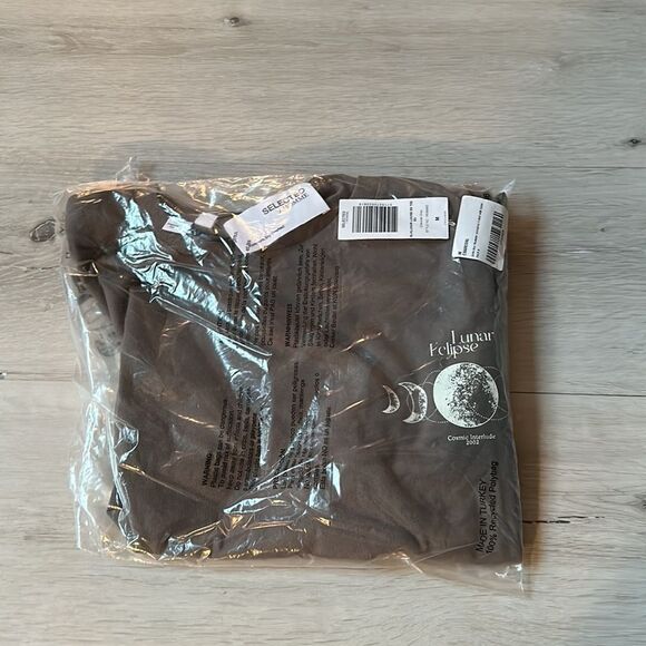 Selected Homme oversized t-shirt with lunar back print in dark gray M NWT IN PKG - Picture 5 of 7